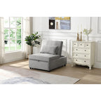 Pouf Letto Pieghevole - Grigio | Design Multifunzionale 4-in-1