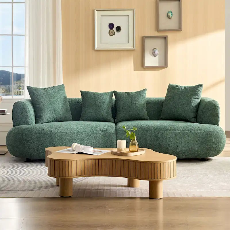 Divano curvo sezionale Mid Century Modern