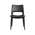 Sedie da Pranzo Moderne Minimaliste in Ecopelle – Ergonomiche, Gambe in Metallo (Confezione da 2)