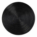 Tavolino/Comodino con Struttura a Clessidra in Rattan Naturale – Stile Bohémien Chic, Rotondo 55 cm