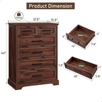 Cassettiera rustica a 6 cassetti Farmhouse – 80 cm di larghezza