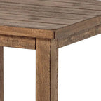 Tavolino da salotto/comodino quadrato da 20" in stile rustico con ripiano inferiore – Marrone anticato