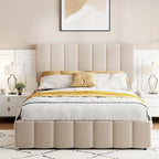 Letto imbottito con piattaforma e contenitore idraulico – Queen/Matrimoniale