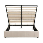 Letto imbottito con piattaforma e contenitore idraulico – Queen/Matrimoniale