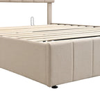 Letto imbottito con piattaforma e contenitore idraulico – Queen/Matrimoniale