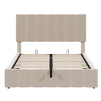 Letto imbottito con piattaforma e contenitore idraulico – Queen/Matrimoniale