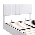 Letto imbottito con piattaforma e contenitore idraulico – Queen/Matrimoniale