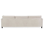 Divano componibile a 4 posti con pouf mobile e bracciolo portaoggetti – 273 cm L