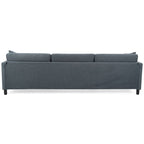 Divano componibile a 4 posti con pouf mobile e bracciolo portaoggetti – 273 cm L