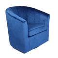 Poltrona Club girevole in velluto con cuscino removibile - Supporto ergonomico, capacità 136 kg
