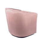 Poltrona Club girevole in velluto con cuscino removibile - Supporto ergonomico, capacità 136 kg