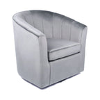 Poltrona Club girevole in velluto con cuscino removibile - Supporto ergonomico, capacità 136 kg