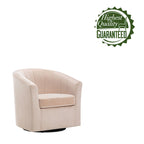 Poltrona Club girevole in velluto con cuscino removibile - Supporto ergonomico, capacità 136 kg