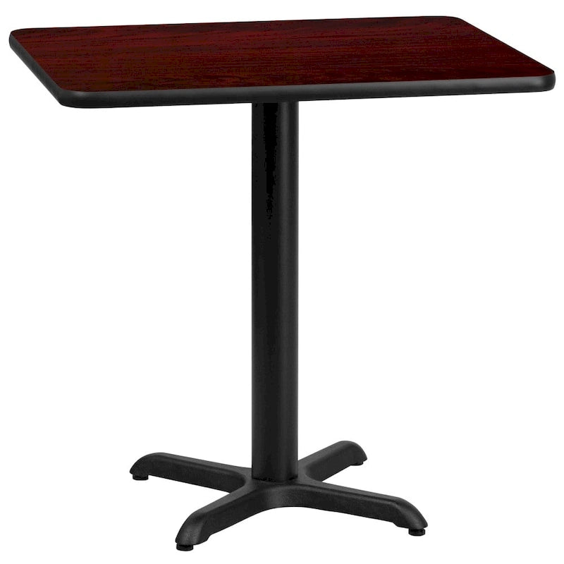 Piano tavolo rettangolare laminato 24 x 30 con base alta 22 x 22 - 24W x 30D x 31.125H