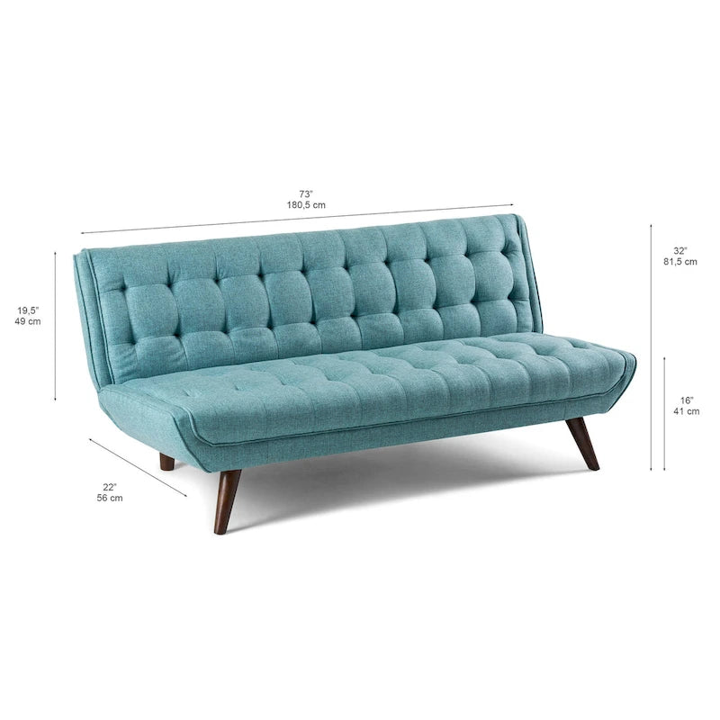 Divano Letto Pieghevole Regolabile Senza Braccioli – Larghezza 180 cm