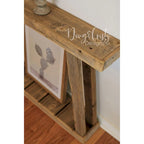 Consolle con struttura ad A in legno di recupero naturale da 60" – Completamente assemblata