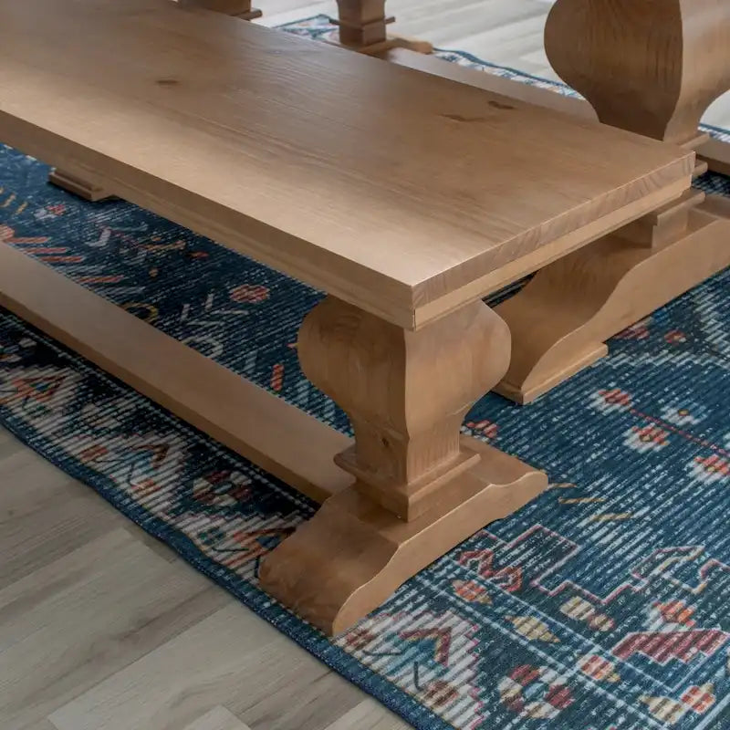 Panca da pranzo in legno massello di pino – 160 cm L x 38 cm P x 44 cm H