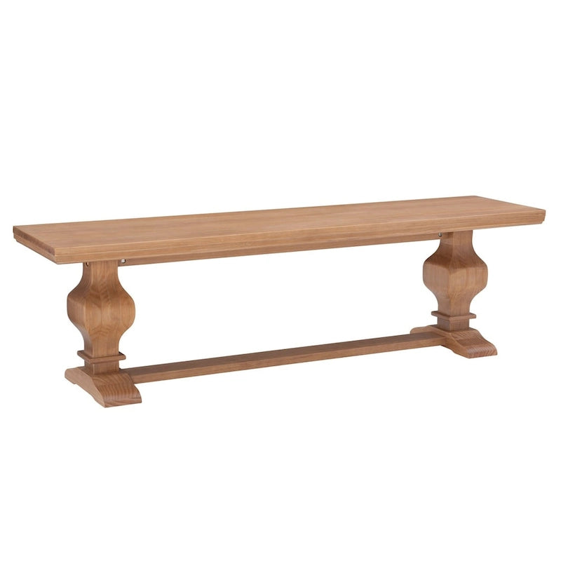 Panca da pranzo in legno massello di pino – 160 cm L x 38 cm P x 44 cm H