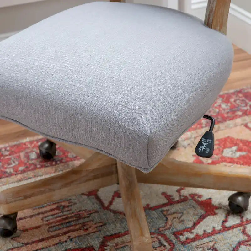Sedia da ufficio Tufted grigia - Altezza regolabile, girevole, stile classico