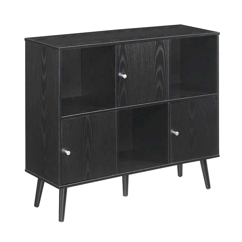 Madia Consolle Organizer a Cubo Mid-Century con 3 Scomparti e 3 Armadietti