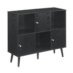 Madia Consolle Organizer a Cubo Mid-Century con 3 Scomparti e 3 Armadietti