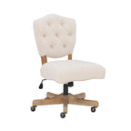 Sedia da ufficio Tufted in pelle naturale – Altezza regolabile, girevole, stile classico