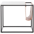 Tavolino industriale con tasca in similpelle – 56 cm L x 35,5 cm P x 51 cm H
