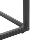Tavolino industriale con tasca in similpelle – 56 cm L x 35,5 cm P x 51 cm H