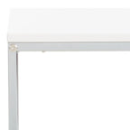 Tavolino industriale con tasca in similpelle – 56 cm L x 35,5 cm P x 51 cm H