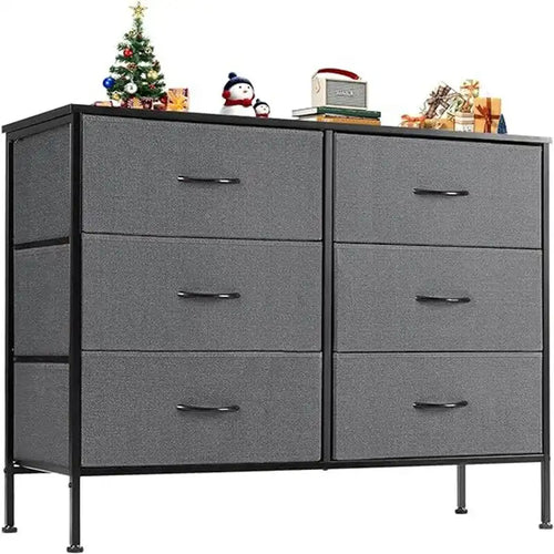 Cassettiera in tessuto a 6 cassetti – 97 cm L x 76,2 cm H