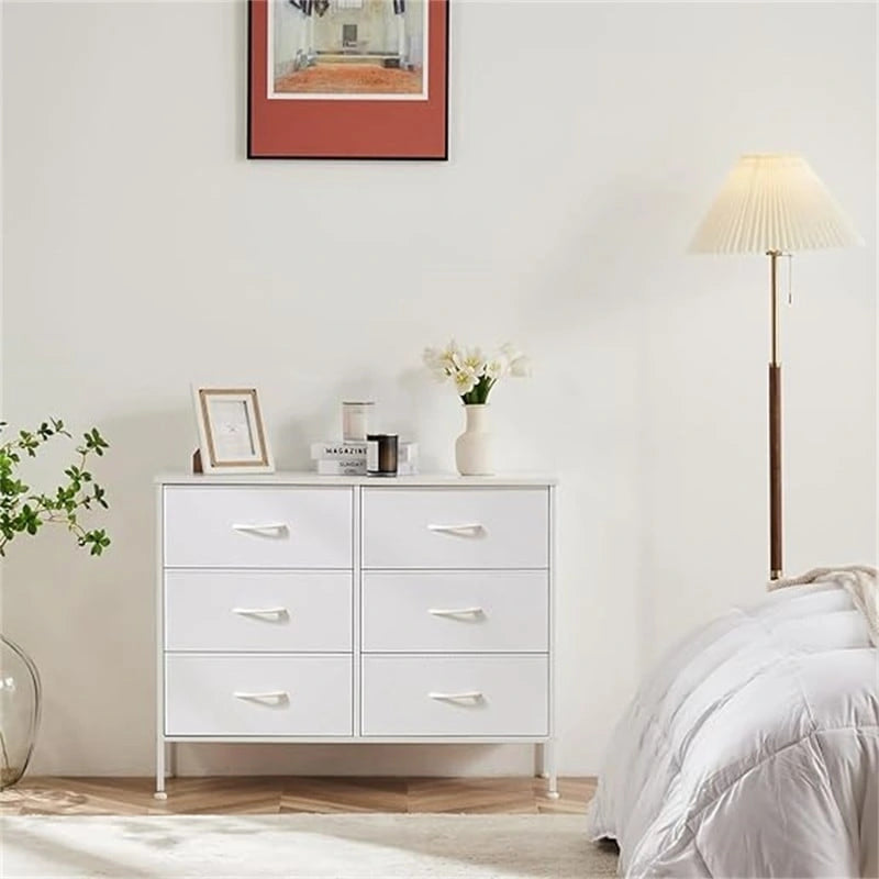 Cassettiera in tessuto a 6 cassetti – 97 cm L x 76,2 cm H