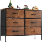 Cassettiera in tessuto a 6 cassetti – 97 cm L x 76,2 cm H
