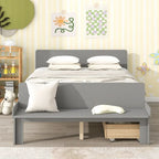 Letto matrimoniale con panca pediera e 2 cassetti portaoggetti