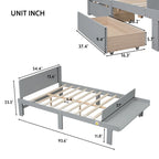 Letto matrimoniale con panca pediera e 2 cassetti portaoggetti