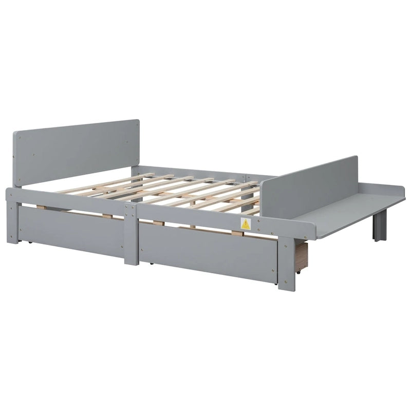 Letto matrimoniale con panca pediera e 2 cassetti portaoggetti