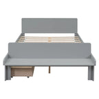 Letto matrimoniale con panca pediera e 2 cassetti portaoggetti