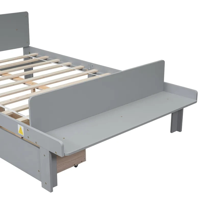 Letto matrimoniale con panca pediera e 2 cassetti portaoggetti