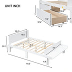Letto matrimoniale con panca pediera e 2 cassetti portaoggetti