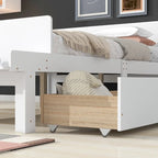 Letto matrimoniale con panca pediera e 2 cassetti portaoggetti