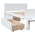 Letto matrimoniale con panca pediera e 2 cassetti portaoggetti