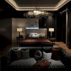 Letto a Piattaforma a LED Illuminato con Rifiniture Dorate e Cassetto ai Piedi – Grigio/Bianco
