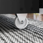 Letto a Piattaforma a LED Illuminato con Rifiniture Dorate e Cassetto ai Piedi – Grigio/Bianco