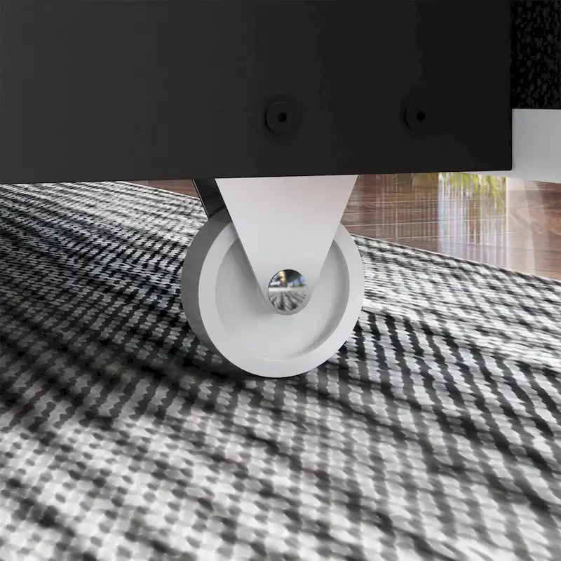 Letto a Piattaforma a LED Illuminato con Rifiniture Dorate e Cassetto ai Piedi – Grigio/Bianco