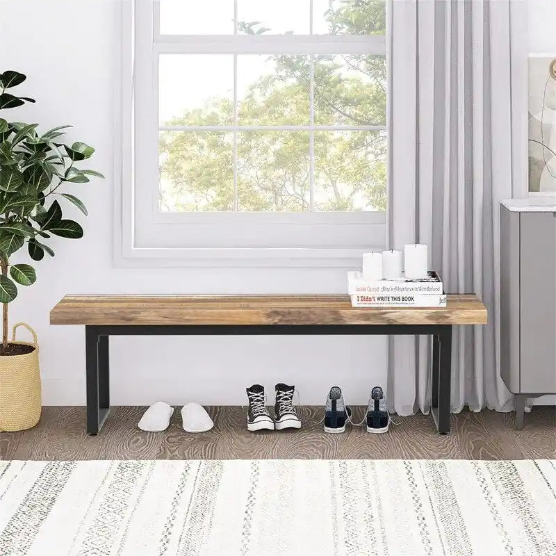 Panchine da tavolo da cucina al coperto in stile rustico