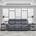 Signature Design by Ashley Mindanao Steel Power Reclining Sofa - 89W x 42D x 43H