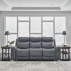 Signature Design by Ashley Mindanao Steel Power Reclining Sofa - 89W x 42D x 43H