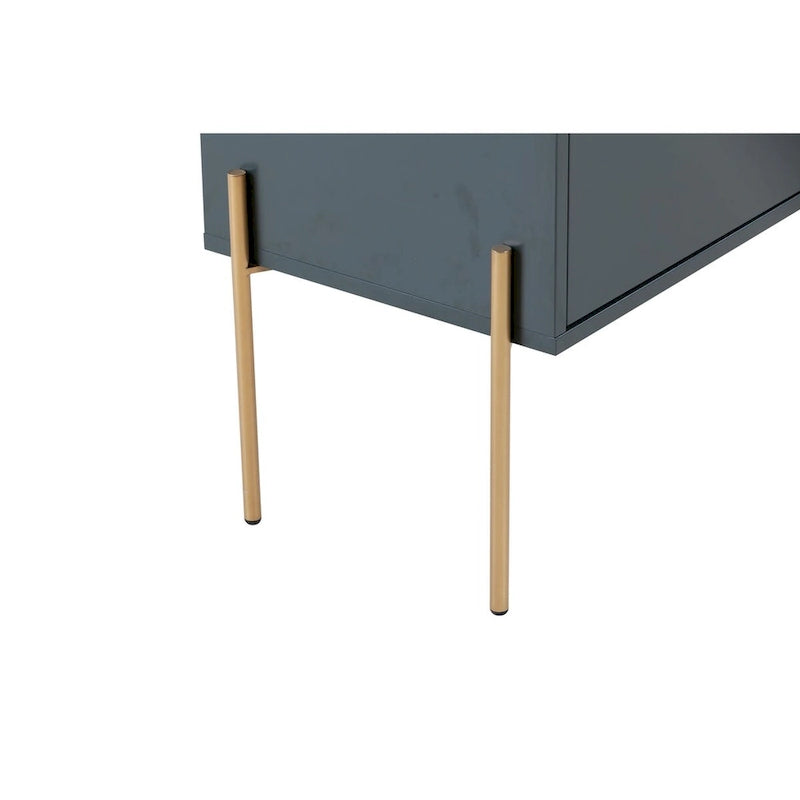 Credenza/Buffet da Consolle Verde con Vano Contenitore – 48,4" di Larghezza