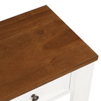 Consolle vintage in legno di pino da 63" con 4 cassetti e ripiano inferiore