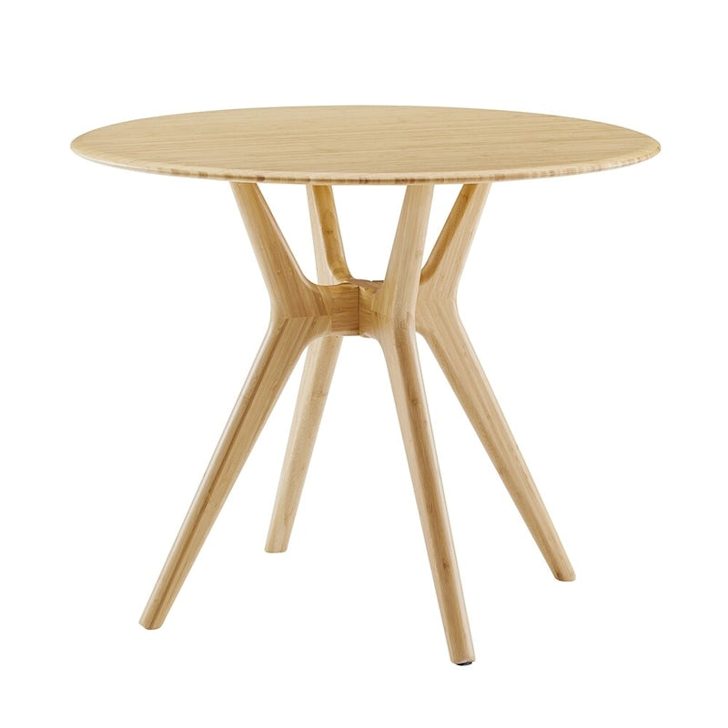 Tavolo da pranzo rotondo Moso massiccio da 36" – Finitura rame