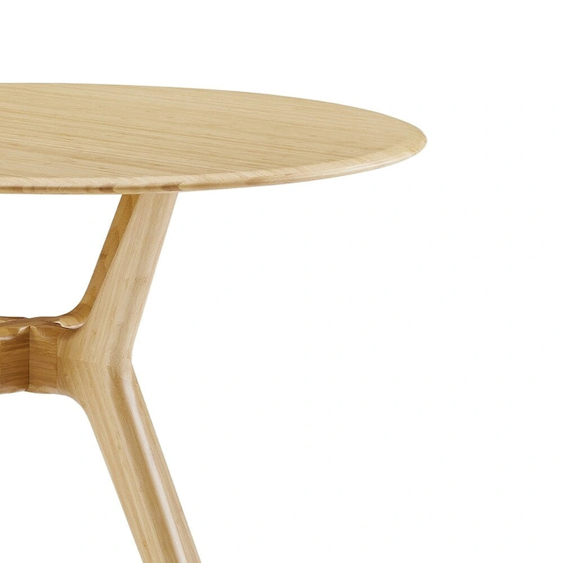 Tavolo da pranzo rotondo Moso massiccio da 36" – Finitura rame